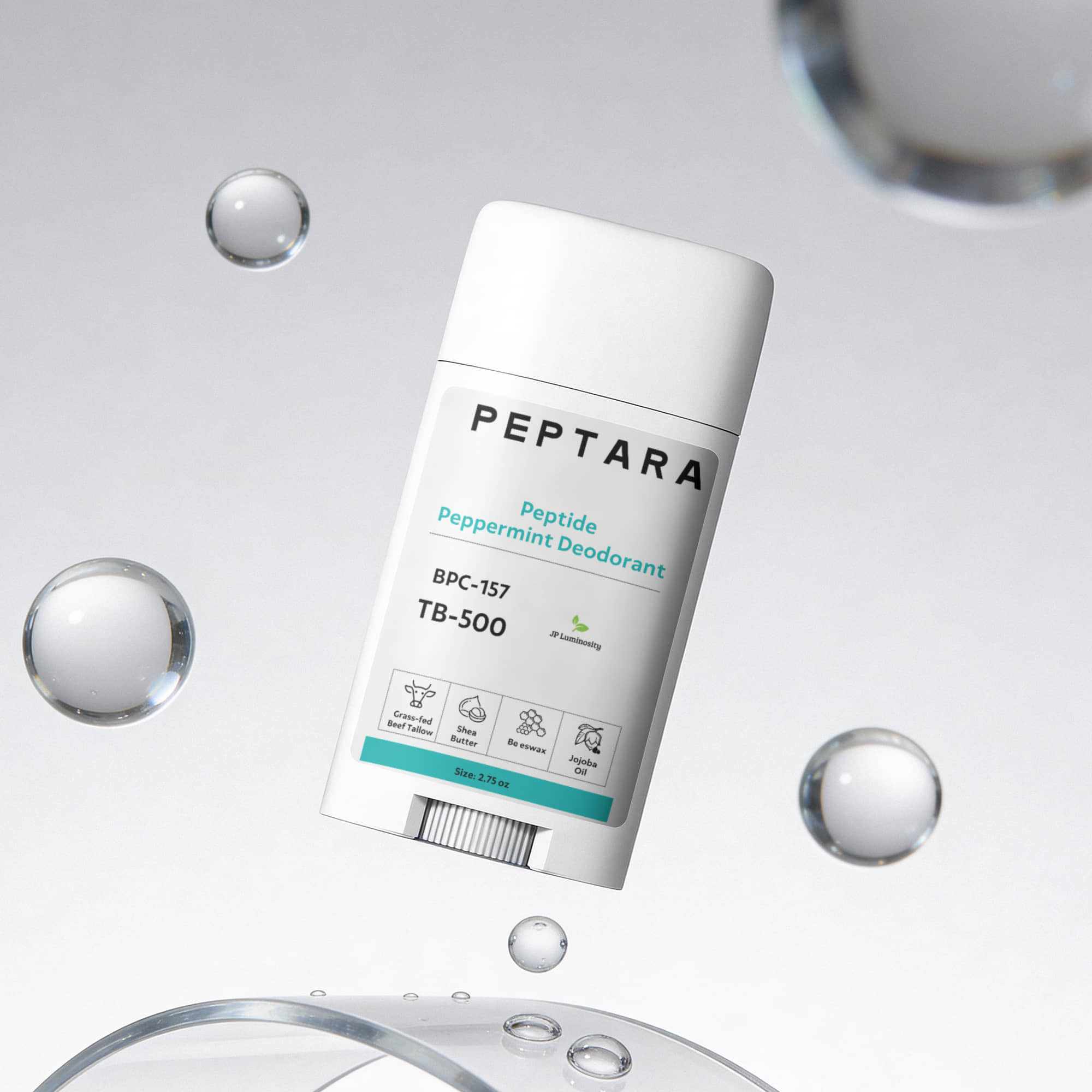2 Pack Peptide Peppermint Deodorant