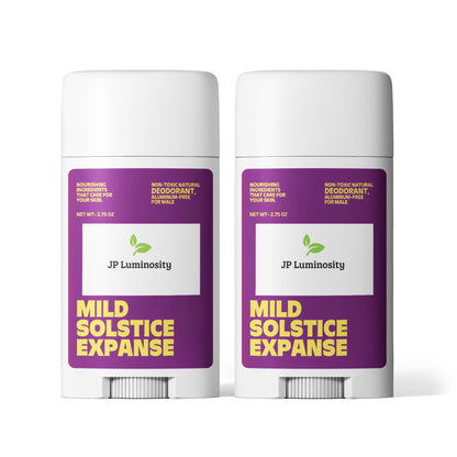 2 Pack Non-toxic Natural Deodorant, Aluminum-Free for Men