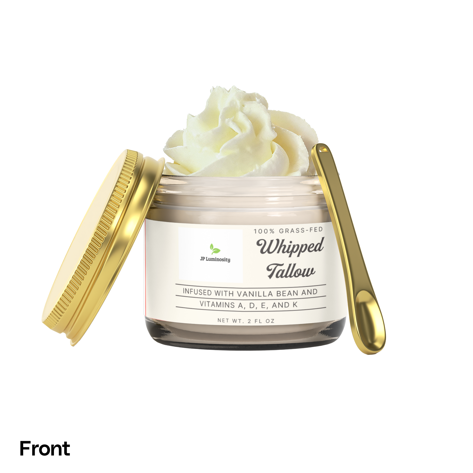 Whipped Grass-Fed Tallow Balm with Vanilla Bean