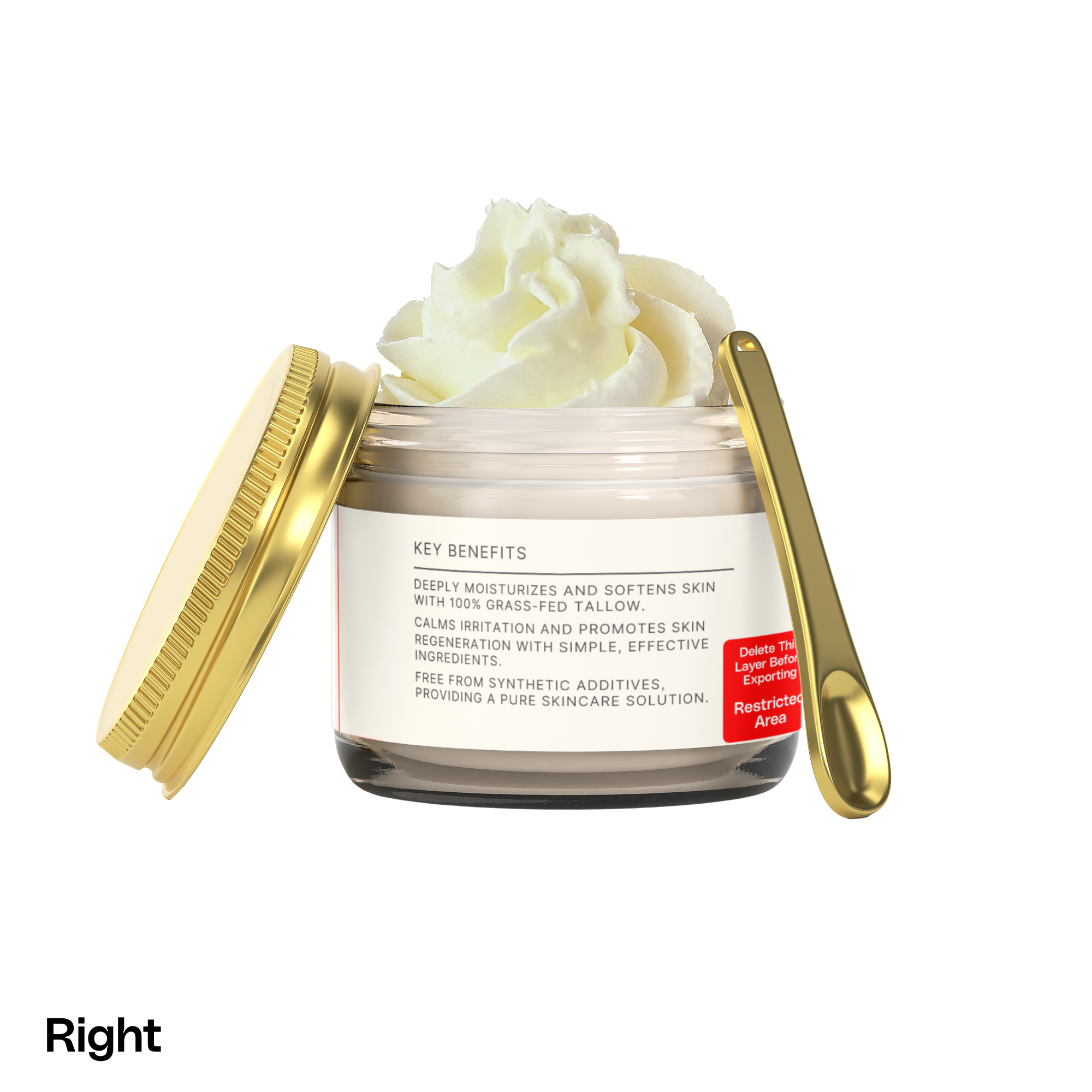 Whipped Grass-Fed Tallow Balm with Vanilla Bean
