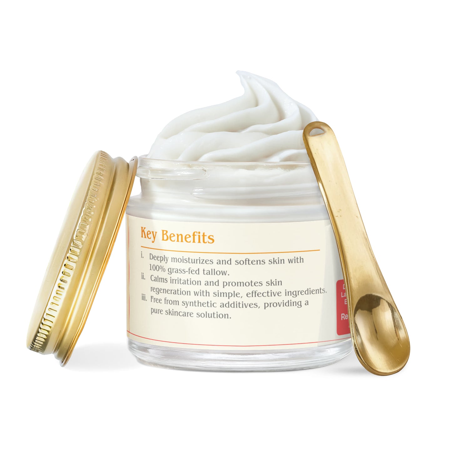 Whipped Grass-Fed Tallow Balm with Vanilla Bean