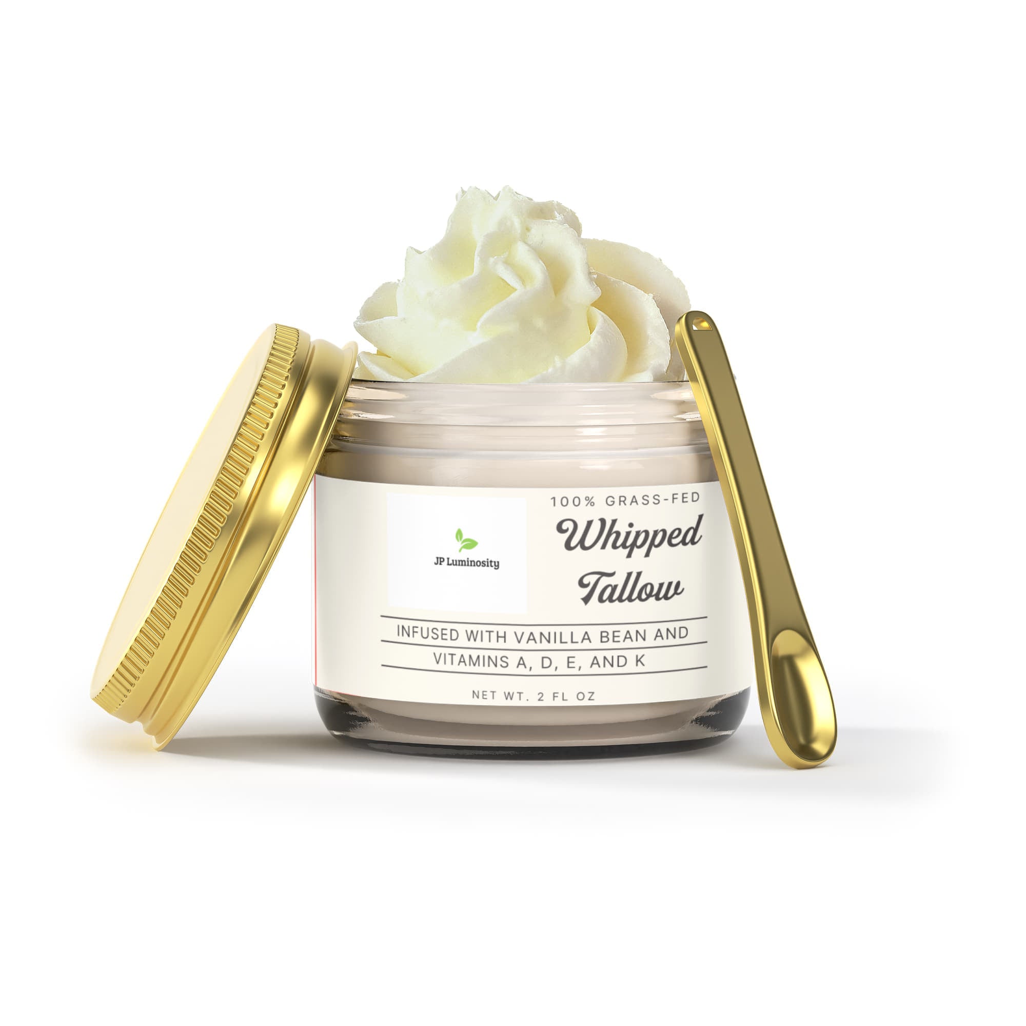 Whipped Grass-Fed Tallow Balm with Vanilla Bean