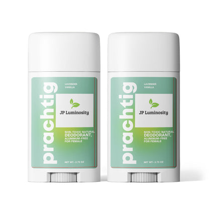 2 Pack Non-toxic Natural Deodorant, Aluminum-Free for Women