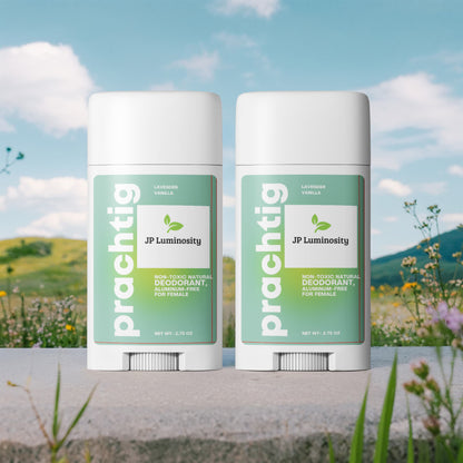2 Pack Non-toxic Natural Deodorant, Aluminum-Free for Women
