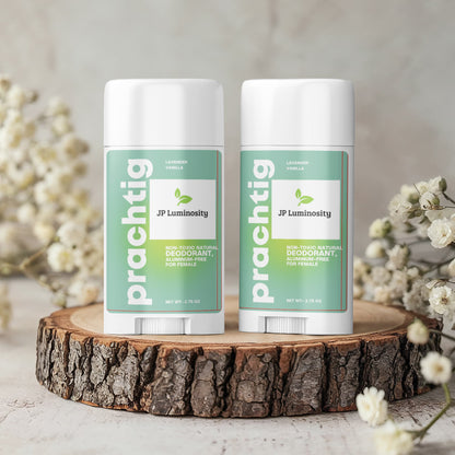 2 Pack Non-toxic Natural Deodorant, Aluminum-Free for Women