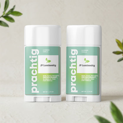 2 Pack Non-toxic Natural Deodorant, Aluminum-Free for Women