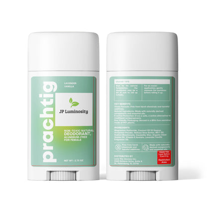 2 Pack Non-toxic Natural Deodorant, Aluminum-Free for Women
